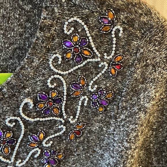 NWOT Sigrid Olson embellished cardigan Size S - Picture 3 of 7
